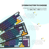 Fantech MK875V2 ATOM 81 RGB Mechanical Gaming Keyboard MIZU EDITION Sky Blue