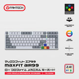 Fantech MK916 95% Low Profile Wireless Mechanical Keyboard (SUPER MAXFIT AIR99) (Brown Switch)