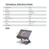 Fantech NS30 Notebook Stand And Cooling Fan RGB