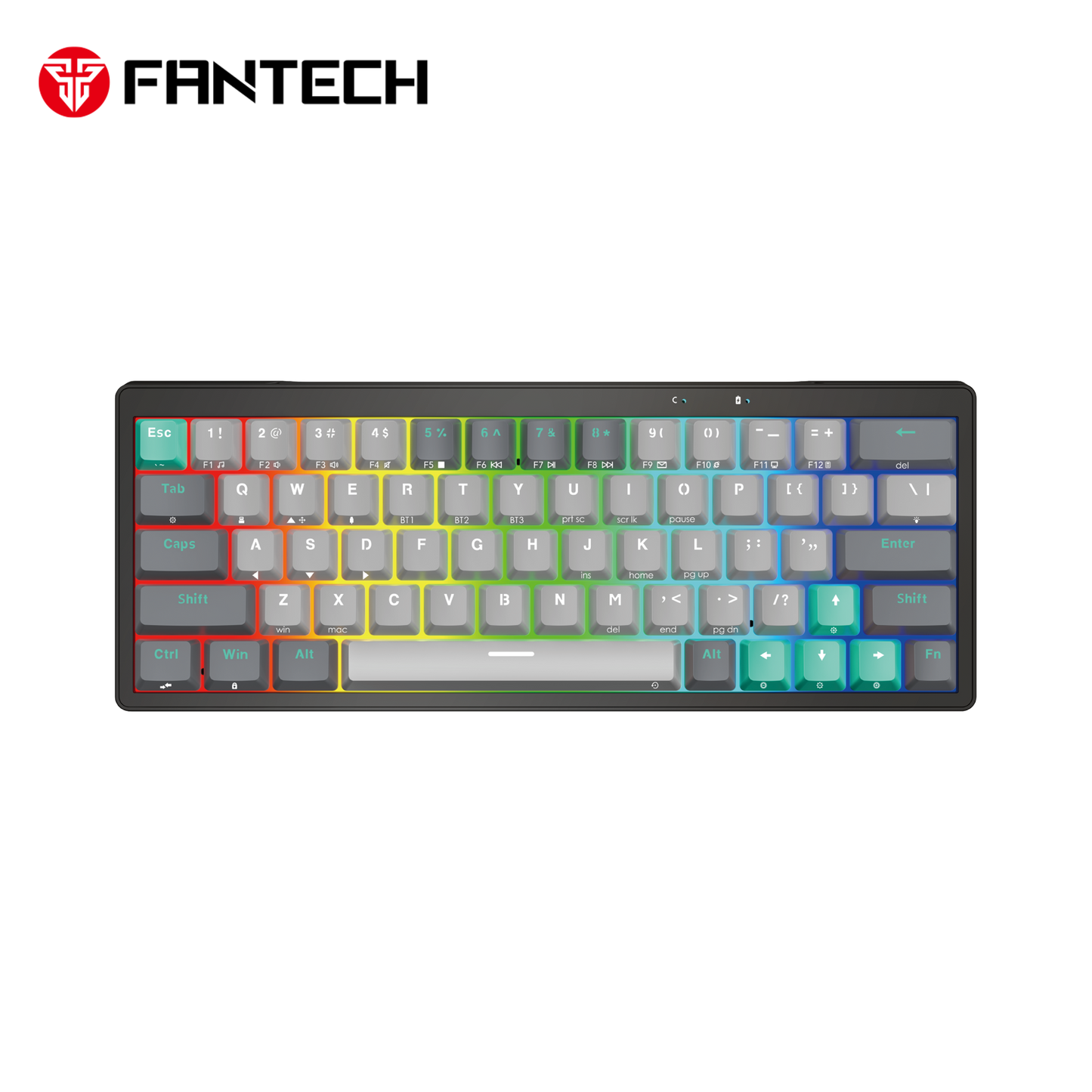Fantech MK912 ATOM PRO63 RGB Bluetooth, Wireless Gaming keyboard Mercury