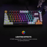 Fantech MK875V2 ATOM 81 RGB Mechanical Gaming Keyboard MIZU EDITION Sky Blue