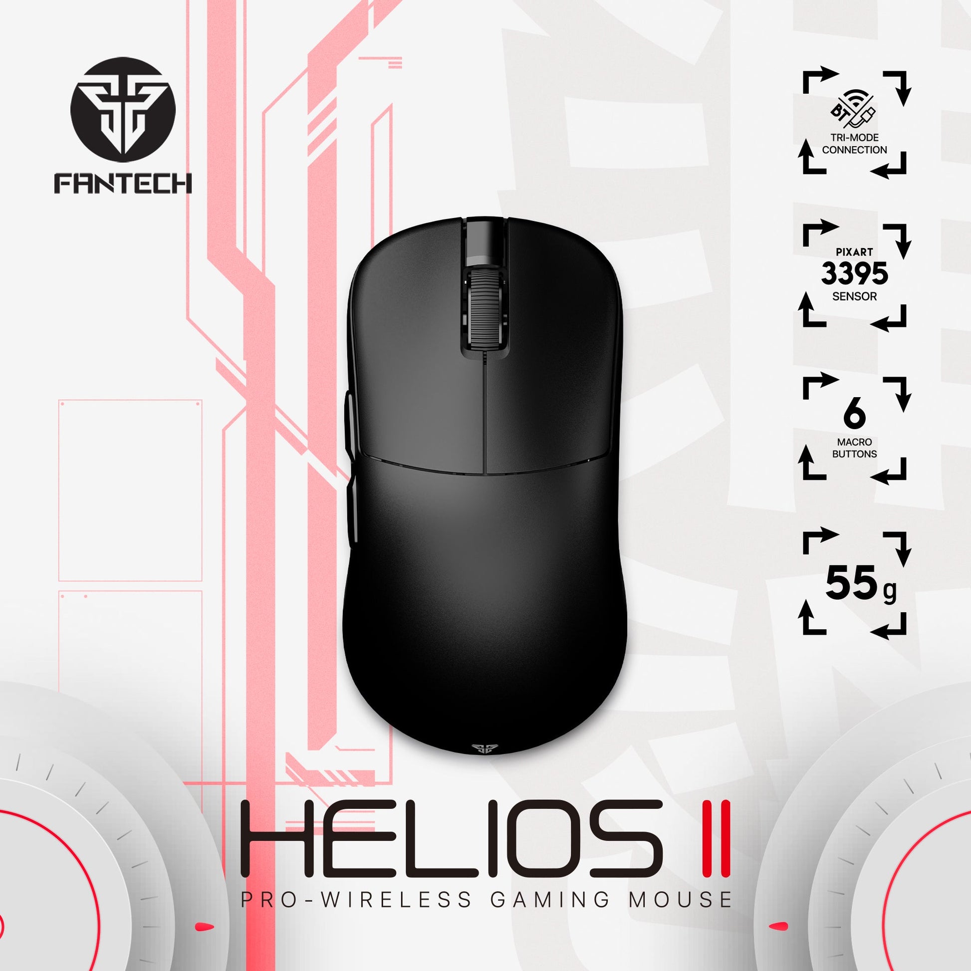 Fantech Helios II XD3 V3 Gaming Mouse - Fantech Jordan | Gaming Accessories Store 