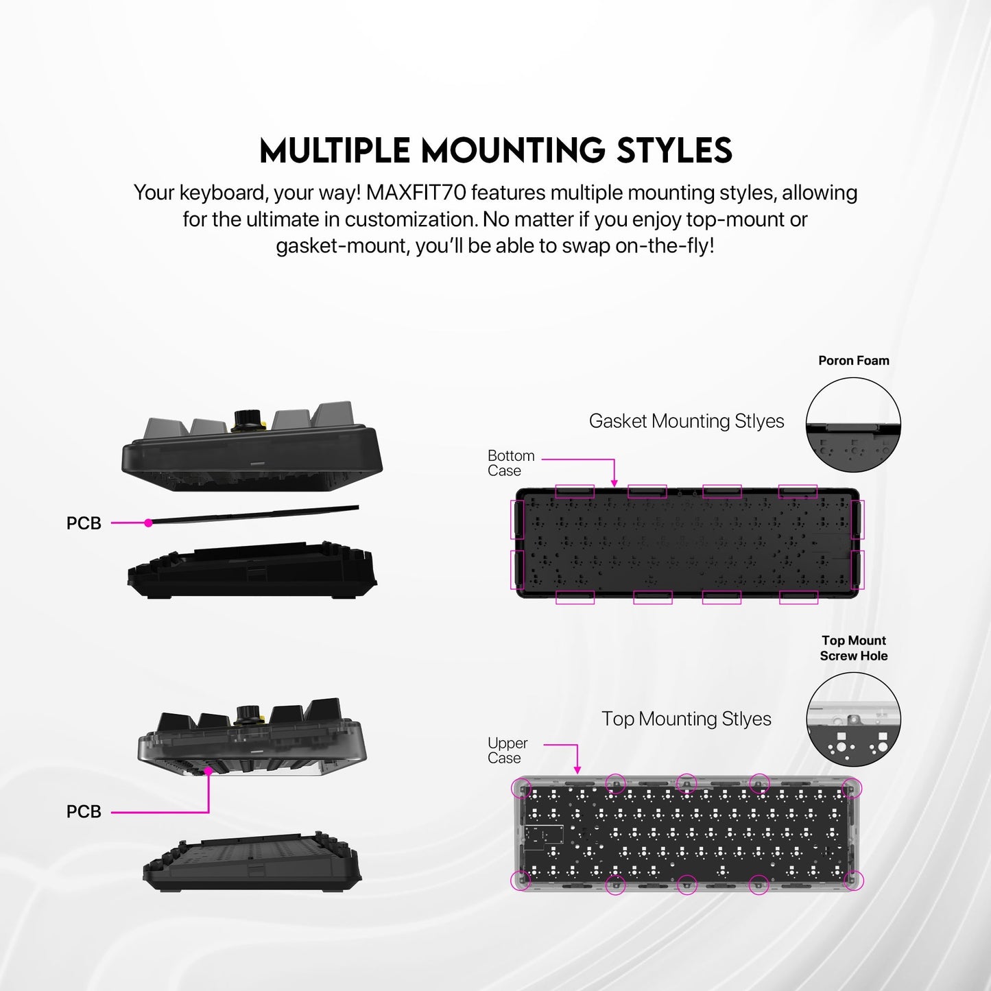Fantech Maxfit70 MK911 Vibe Edition EPIC GREYSCALE Mechanical Gaming Keyboard - Fantech Jordan | Gaming Accessories Store 