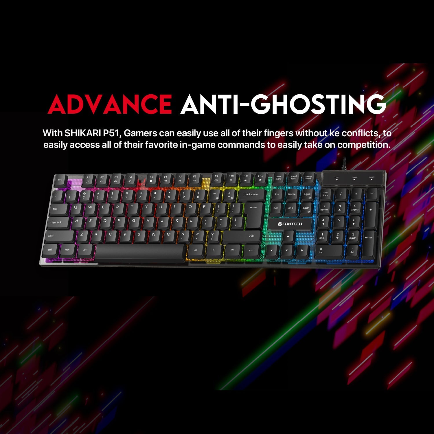 FANTECH P51 Power Bundle Gaming Keyboard and Mouse Combo - Fantech Jordan | Gaming Accessories Store