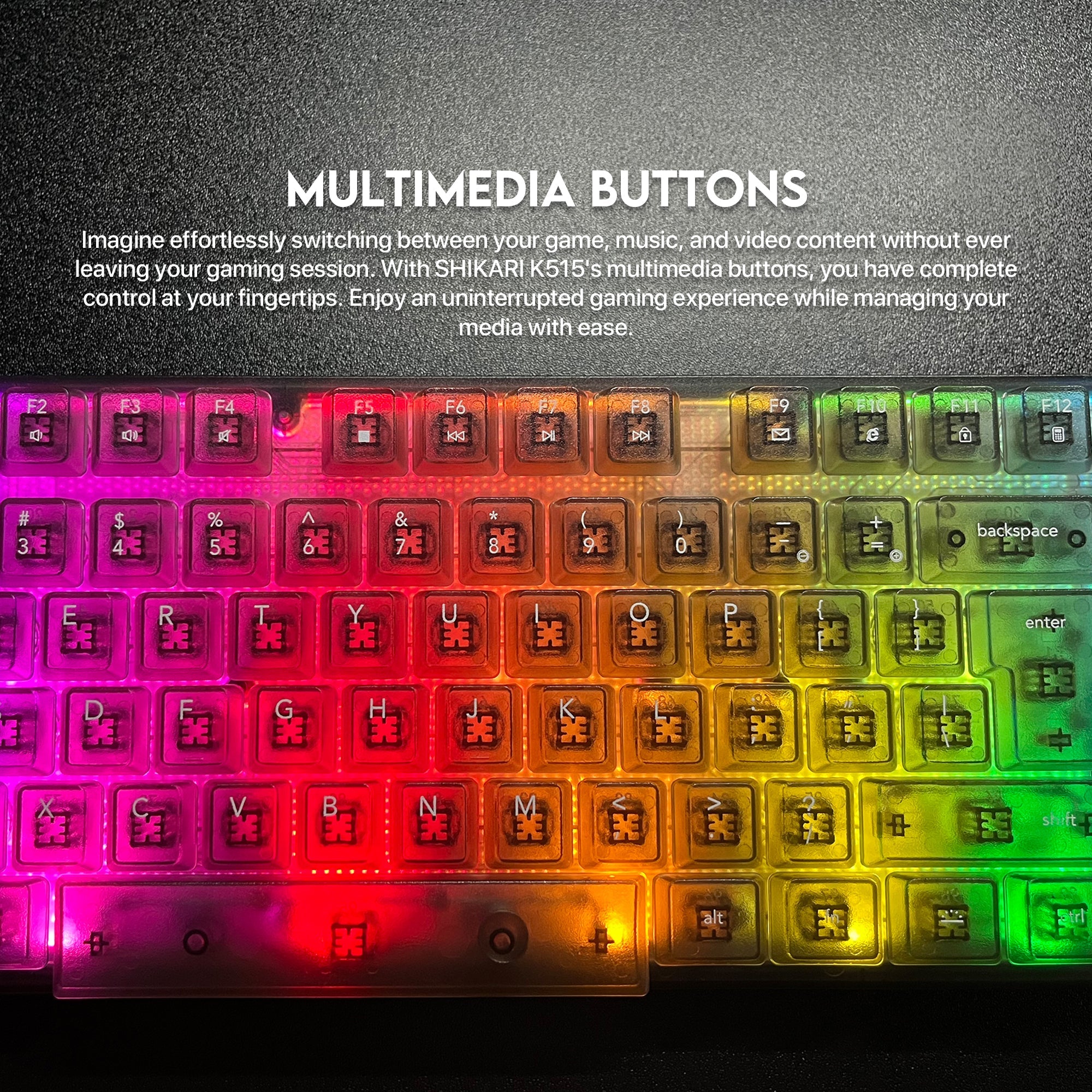 Fantech Shikari K515 RGB Membrane Gaming Keyboard - Fantech Jordan | Gaming Accessories Store 