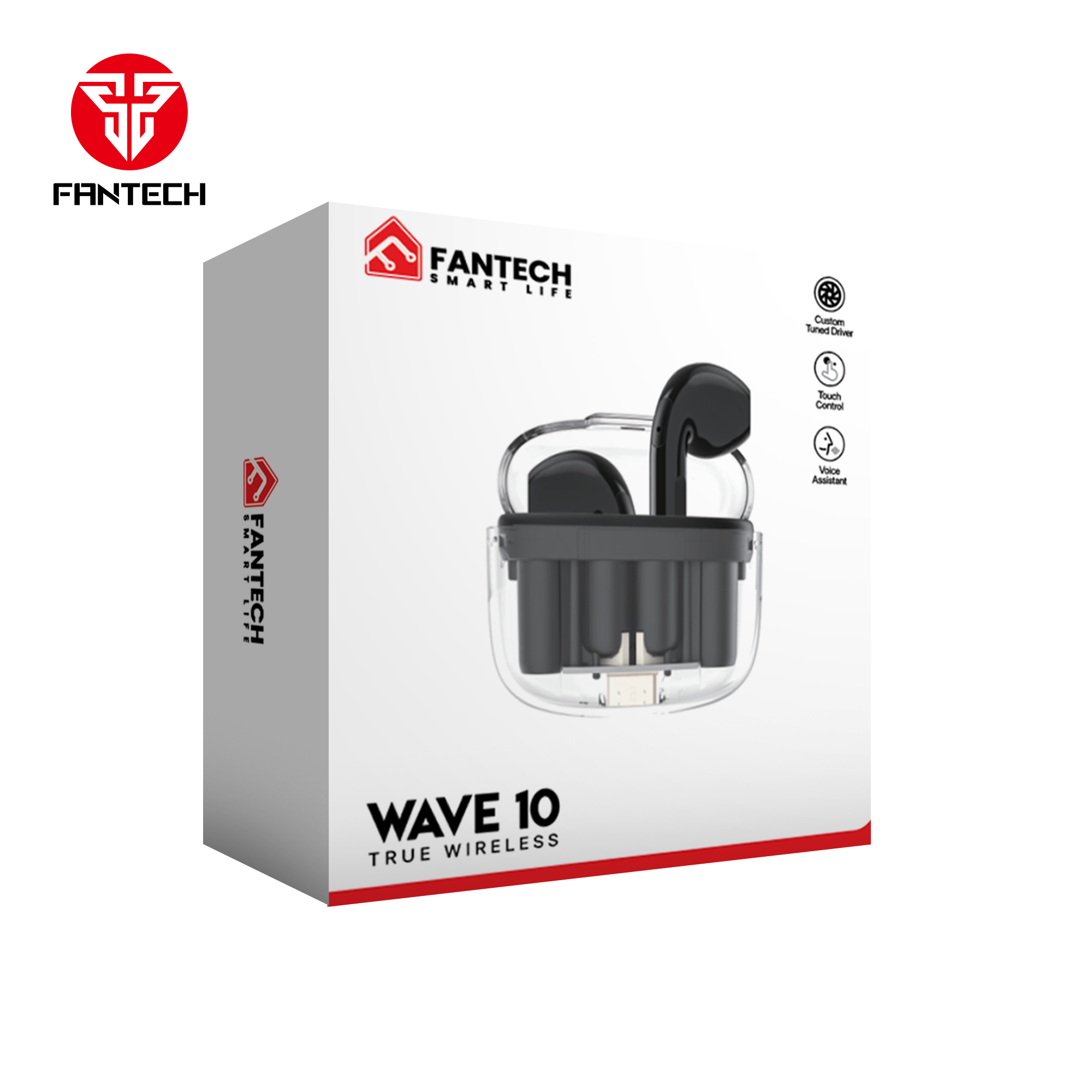Tw10 Fantech TWS Bluetooth Wireless Wave 10 TW10 Built-in Microphone ...