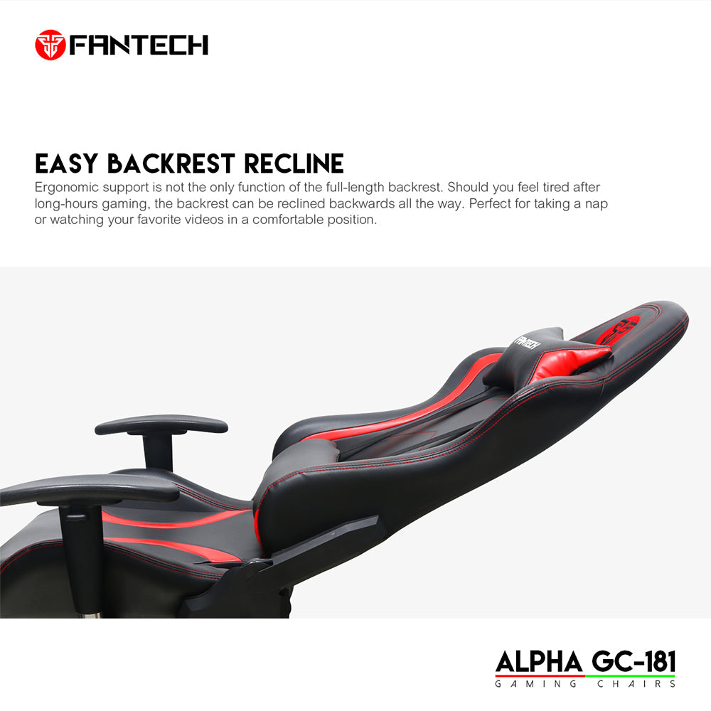 FANTECH ALPHA GC-181 GAMING CHAIR | Red - Fantech Jordan | Gaming Accessories Store 