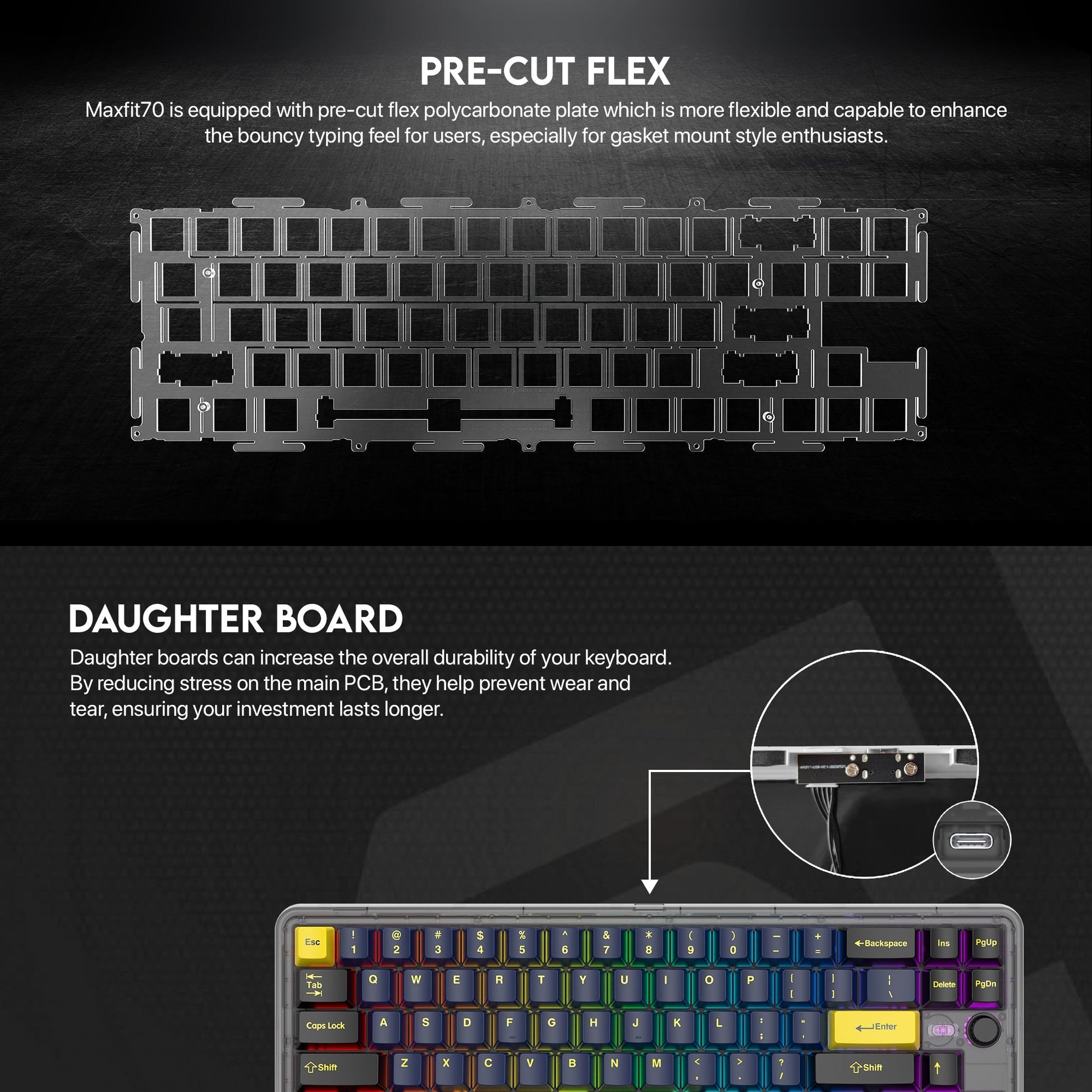 Fantech Maxfit70 MK911 Vibe Edition EPIC GREYSCALE Mechanical Gaming Keyboard - Fantech Jordan | Gaming Accessories Store 