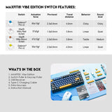Fantech Maxfit81 MK910 VIBE Grand Cobalt Edition Mechanical Keyboard - Fantech Jordan | Gaming Accessories Store 