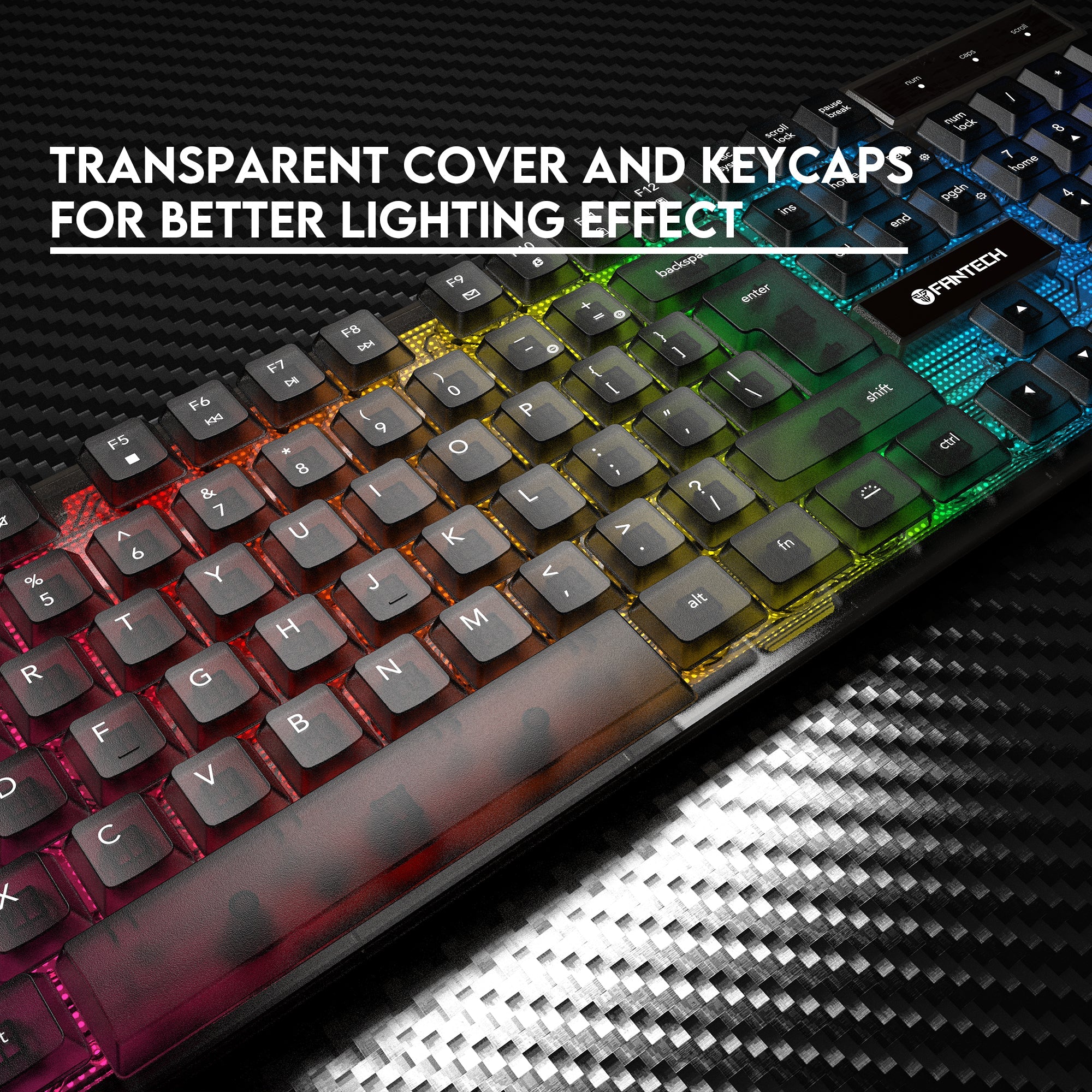 Fantech Shikari K515 RGB Membrane Gaming Keyboard - Fantech Jordan | Gaming Accessories Store