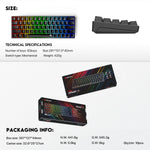 Fantech Atom63 MK859 Mechanical Gaming Keyboard Arabic/English - Fantech Jordan | Gaming Accessories Store 