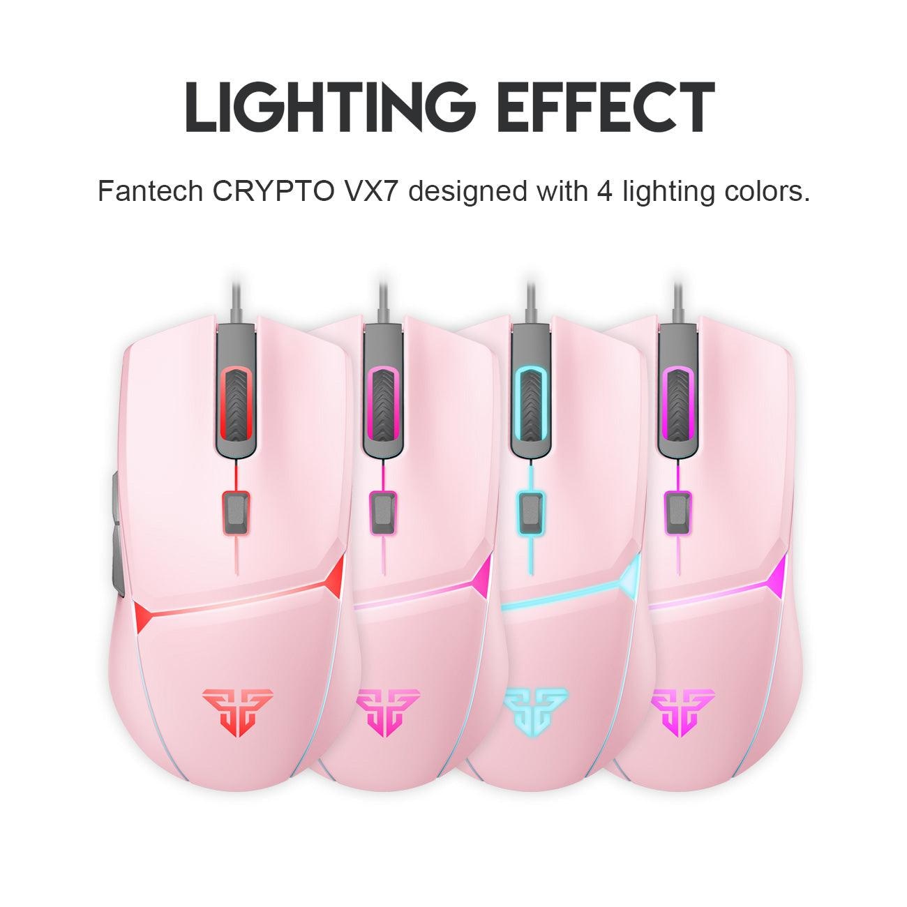 FANTECH CRYPTO VX7 MACRO GAMING MOUSE - Fantech Jordan | Gaming Accessories Store 