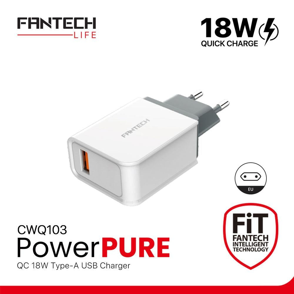 FANTECH CWQ103 PowerPure USB Charger 18W - Fantech Jordan | Gaming Accessories Store 