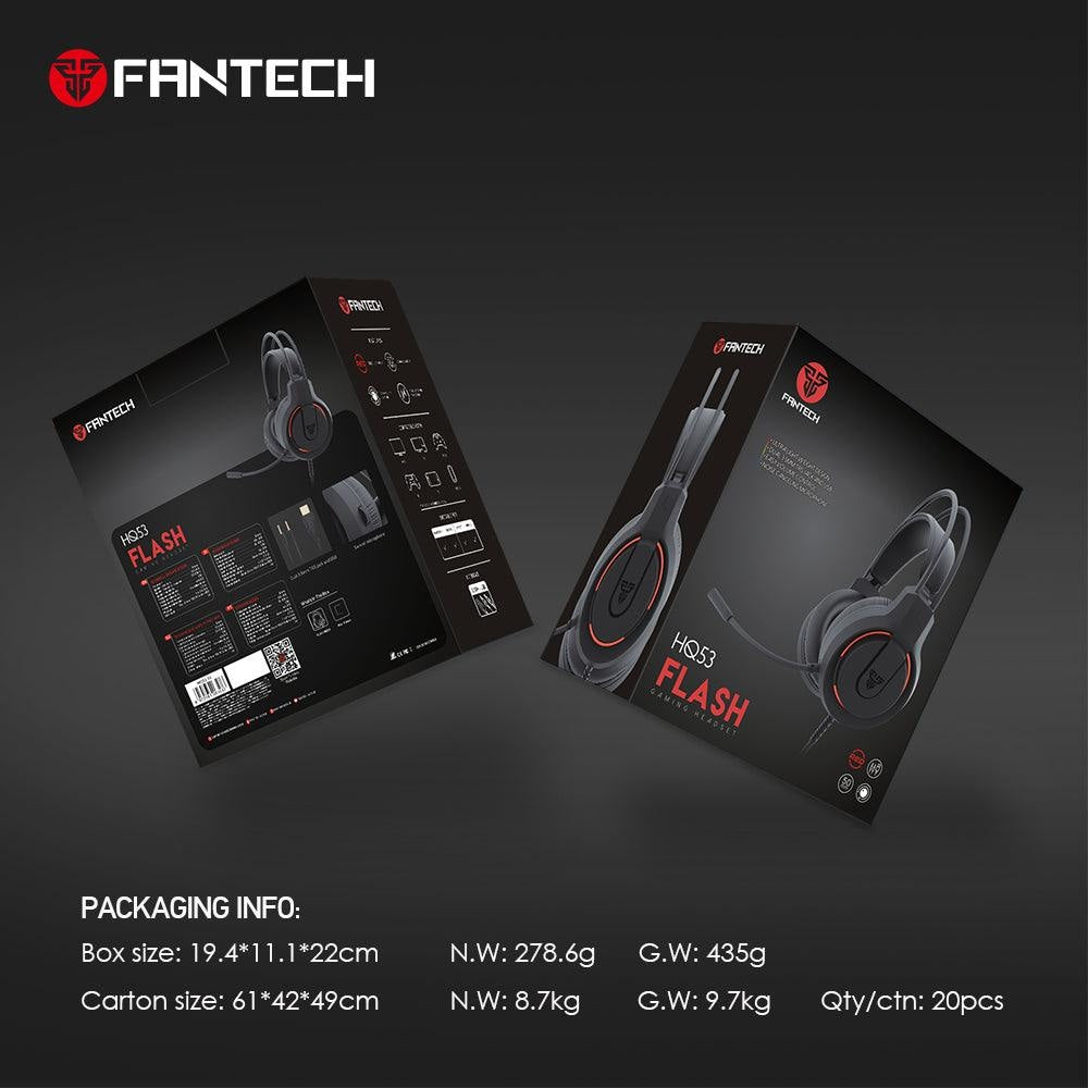 FANTECH FLASH HQ53 LIGHTWEIGHT GAMING HEADSET - Fantech Jordan | Gaming Accessories Store 