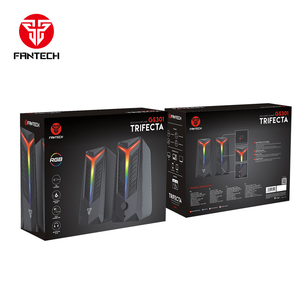 Fantech GS301 TRIFECTA RGB Gaming Speaker - Fantech Jordan | Gaming Accessories Store 