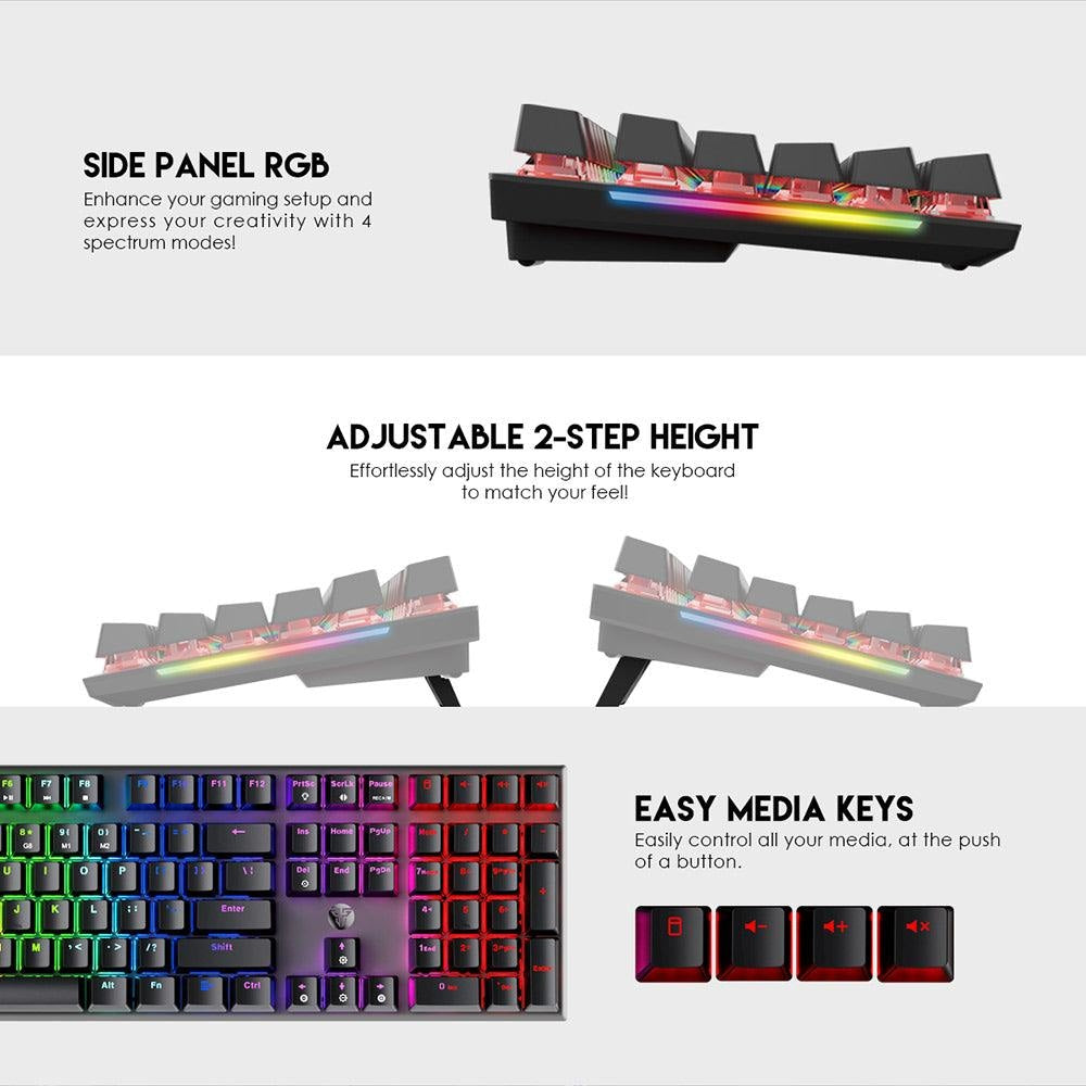 FANTECH MAXFIT108 MK855 RGB MECHANICAL KEYBOARD - Fantech Jordan | Gaming Accessories Store 