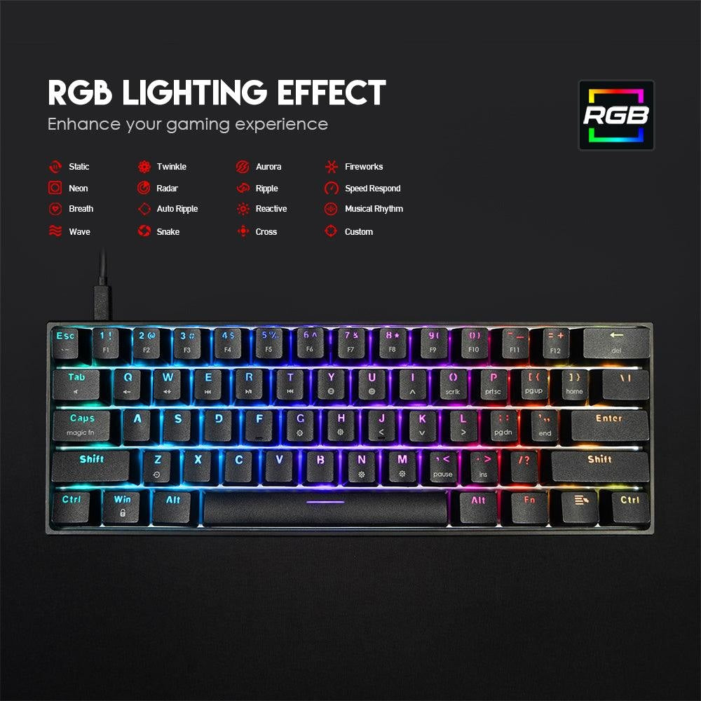 FANTECH MAXFIT61 MK857 RGB SPACE EDITION MECHANICAL KEYBOARD - Fantech Jordan | Gaming Accessories Store 