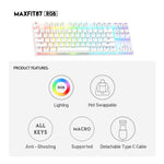 FANTECH MAXFIT87 MK856 RGB MECHANICAL KEYBOARD - Fantech Jordan | Gaming Accessories Store 