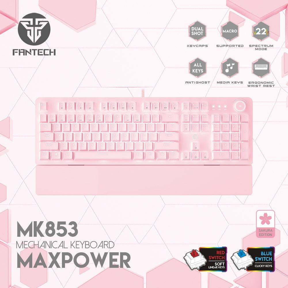 FANTECH MAXPOWER MK853 MECHANICAL KEYBOARD SAKURA - Fantech Jordan | Gaming Accessories Store 