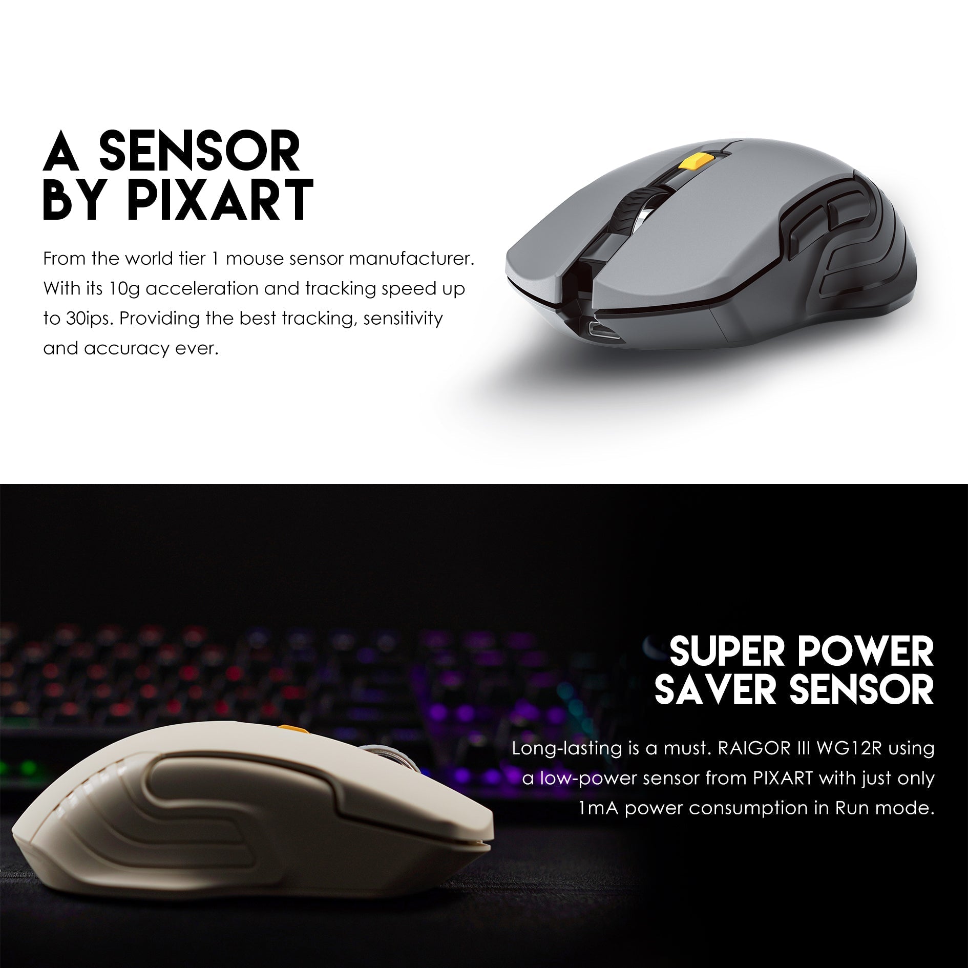 Fantech RAIGOR Gen III WG12R Rechargeable Mouse Wireless Gaming - Fantech Jordan | Gaming Accessories Store
