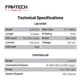 Fantech Smart RGB LED Strip Set SLS0203 + LA1ALS 3M - Fantech Jordan | Gaming Accessories Store 