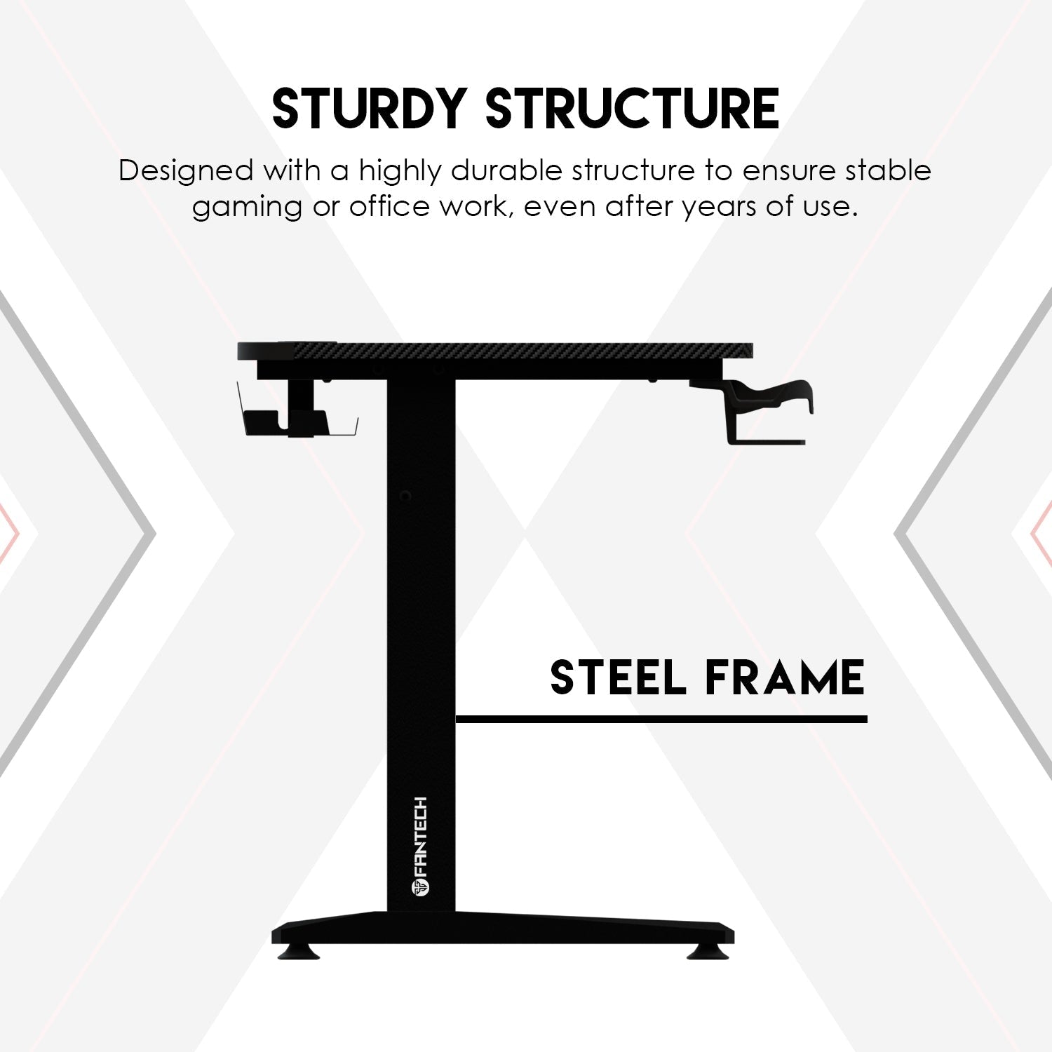 Fantech Tigris GD214 Gaming Desk RGB Illumination Premium and Sleek Large Surface with Cable Management - Fantech Jordan | Gaming Accessories Store 