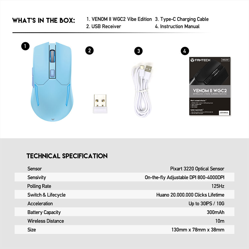 Fantech VENOM II WGC2 VIBE EDITION - Fantech Jordan | Gaming Accessories Store 