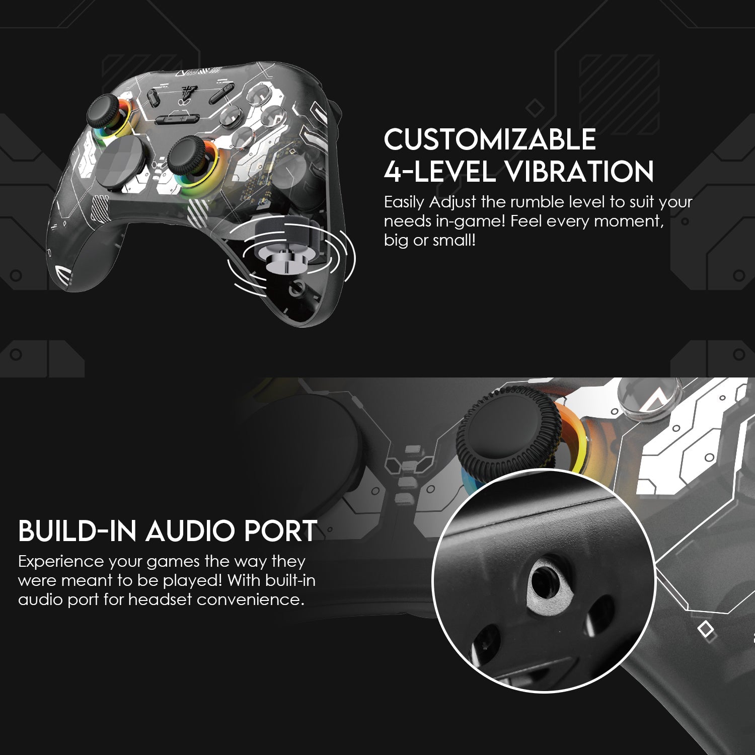 Fantech WGP15 Epsilon Eos Pro Wireless Gaming Controller - Fantech Jordan | Gaming Accessories Store 