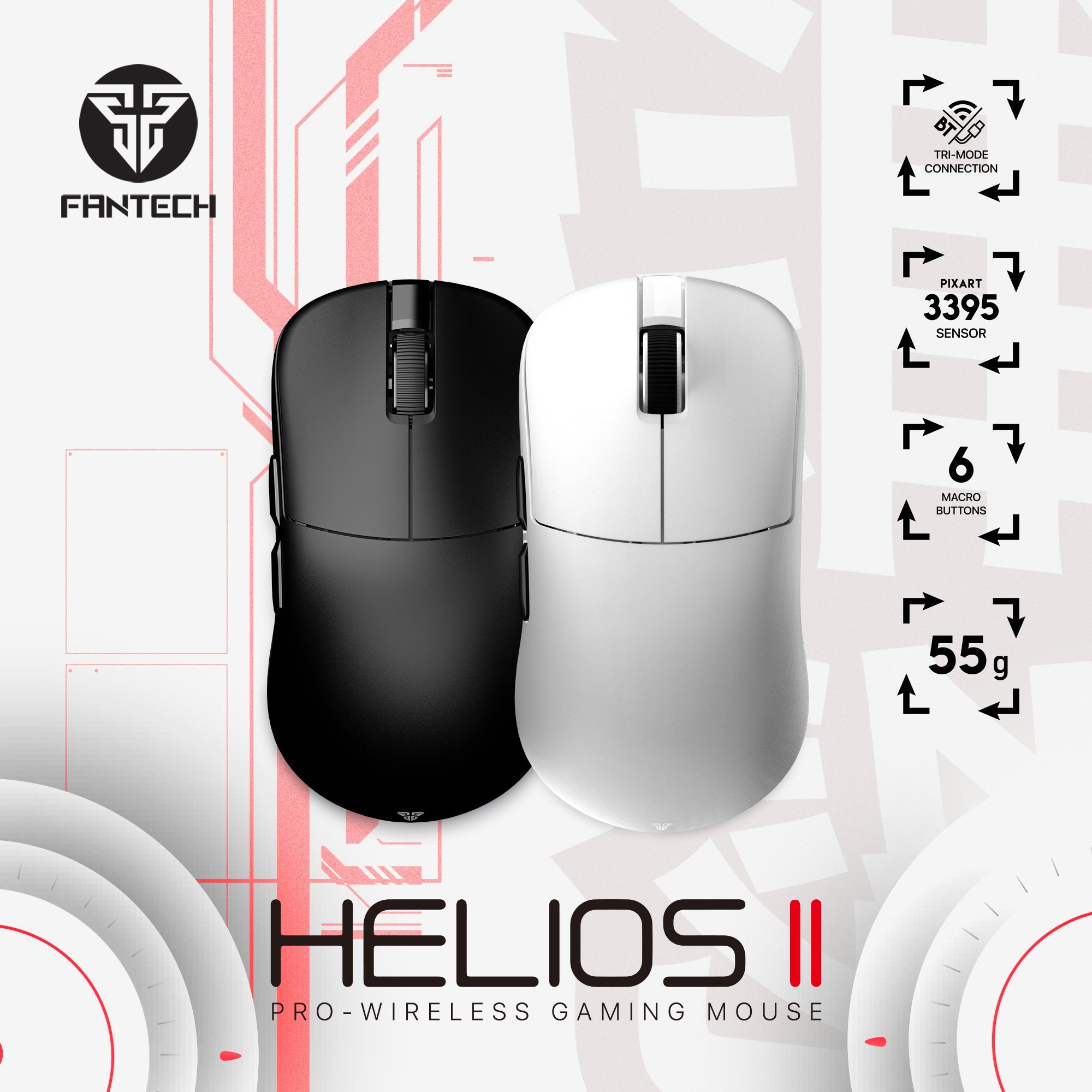 Fantech Helios II XD3 V3 Gaming Mouse - Fantech Jordan | Gaming Accessories Store 