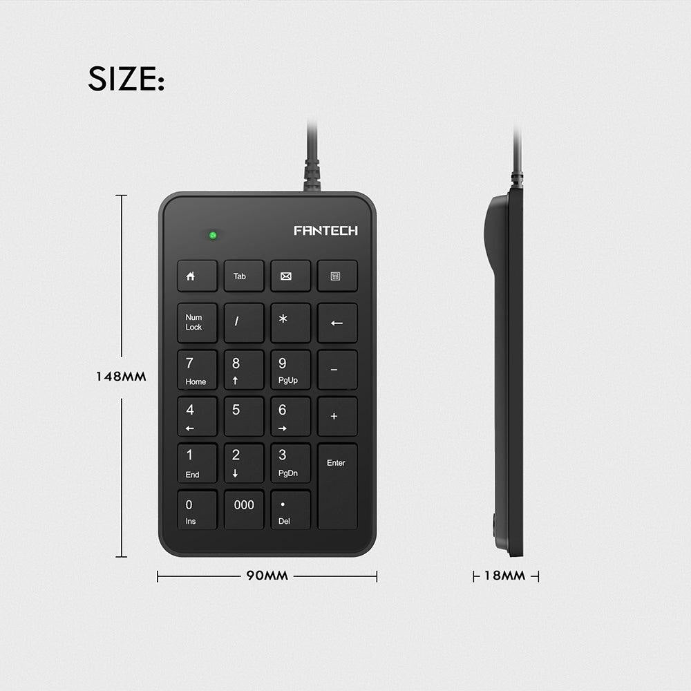 GENUINE FANTECH FTK-801 USB NUMERIC KEYPAD - Fantech Jordan | Gaming Accessories Store 