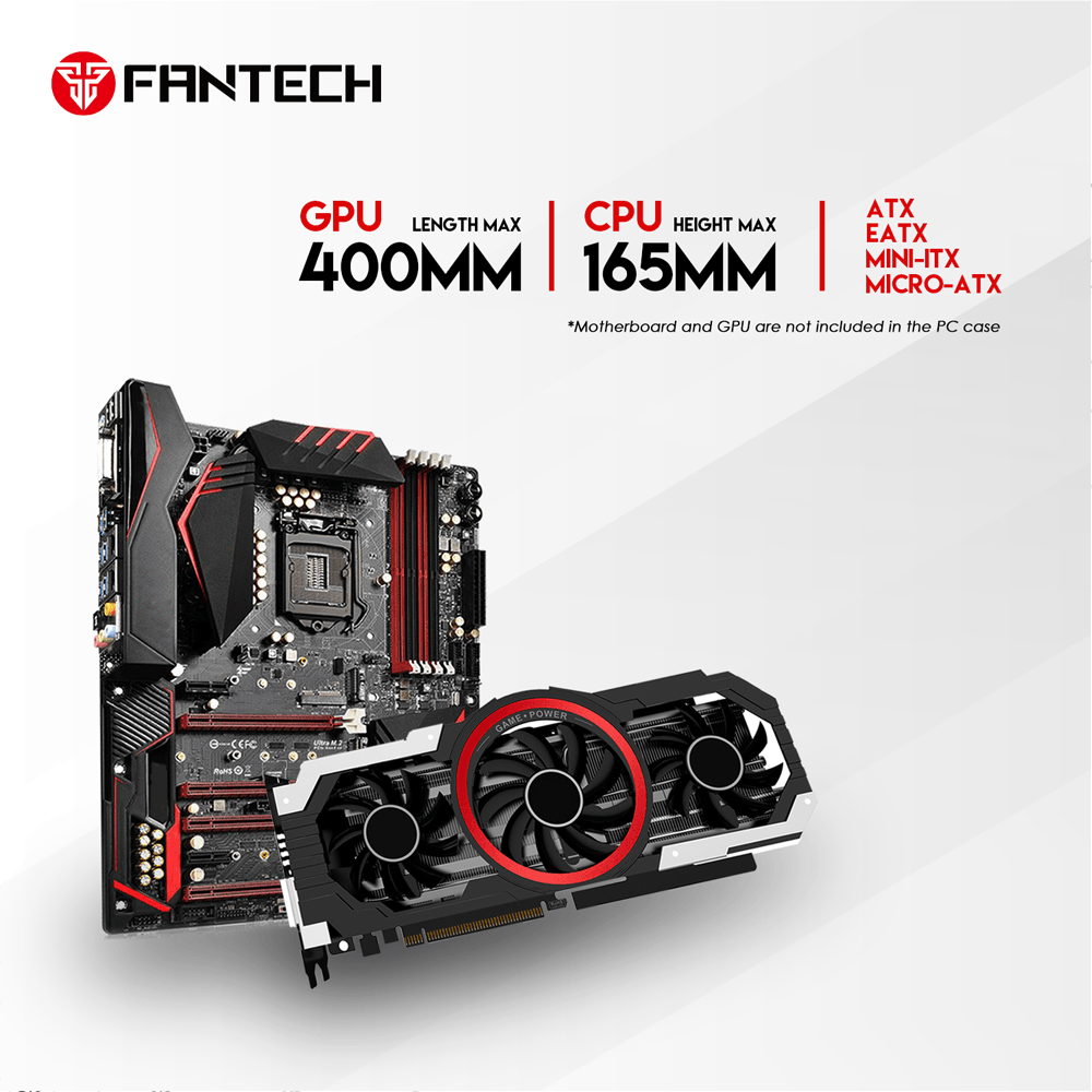 HEXA XL CG82 FULL TOWER CASE WITH FREE 4 PCS FRGB FAN - Fantech Jordan | Gaming Accessories Store