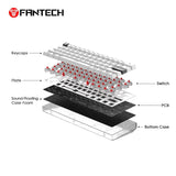 MAXFIT61 FROST WIRELESS MODULAR MECHANICAL KEYBOARD - Fantech Jordan | Gaming Accessories Store 