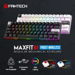 MAXFIT61 FROST WIRELESS MODULAR MECHANICAL KEYBOARD - Fantech Jordan | Gaming Accessories Store 