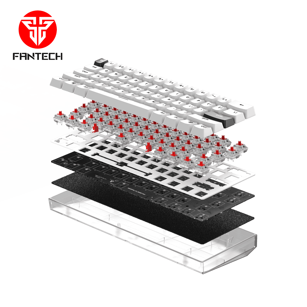 MAXFIT61 FROST WIRELESS MODULAR MECHANICAL KEYBOARD - Fantech Jordan | Gaming Accessories Store 