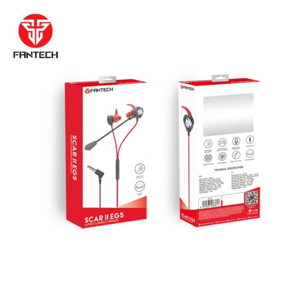 SCAR II EG5 Wired Gaming Earbuds - Fantech Jordan | Gaming Accessories Store 